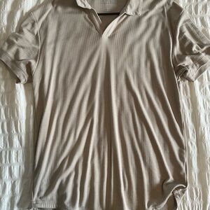 BYLT Basics Tan Men’s Polo Tee